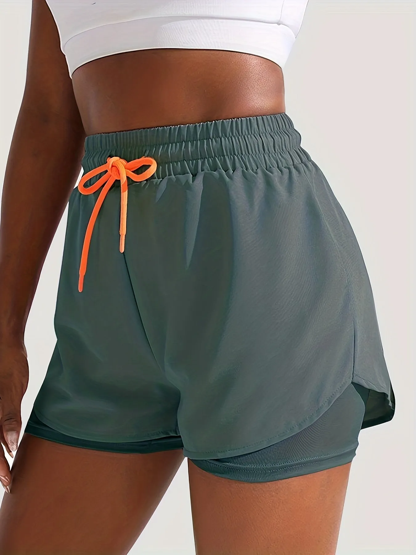 2 In 1 Quick Dry Women's Sport Shorts
