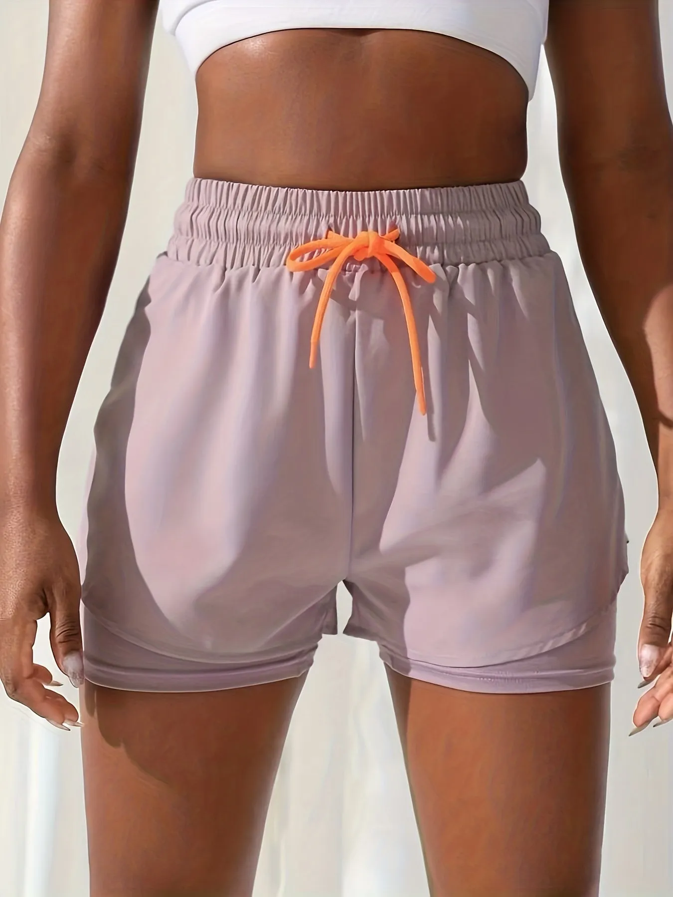 2 In 1 Quick Dry Women's Sport Shorts