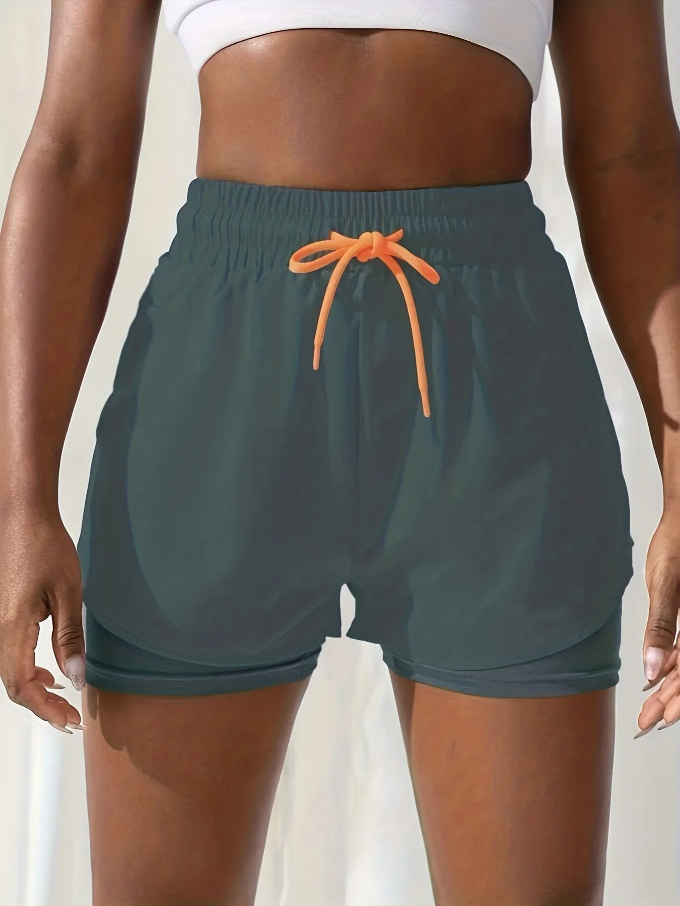 2 In 1 Quick Dry Women's Sport Shorts