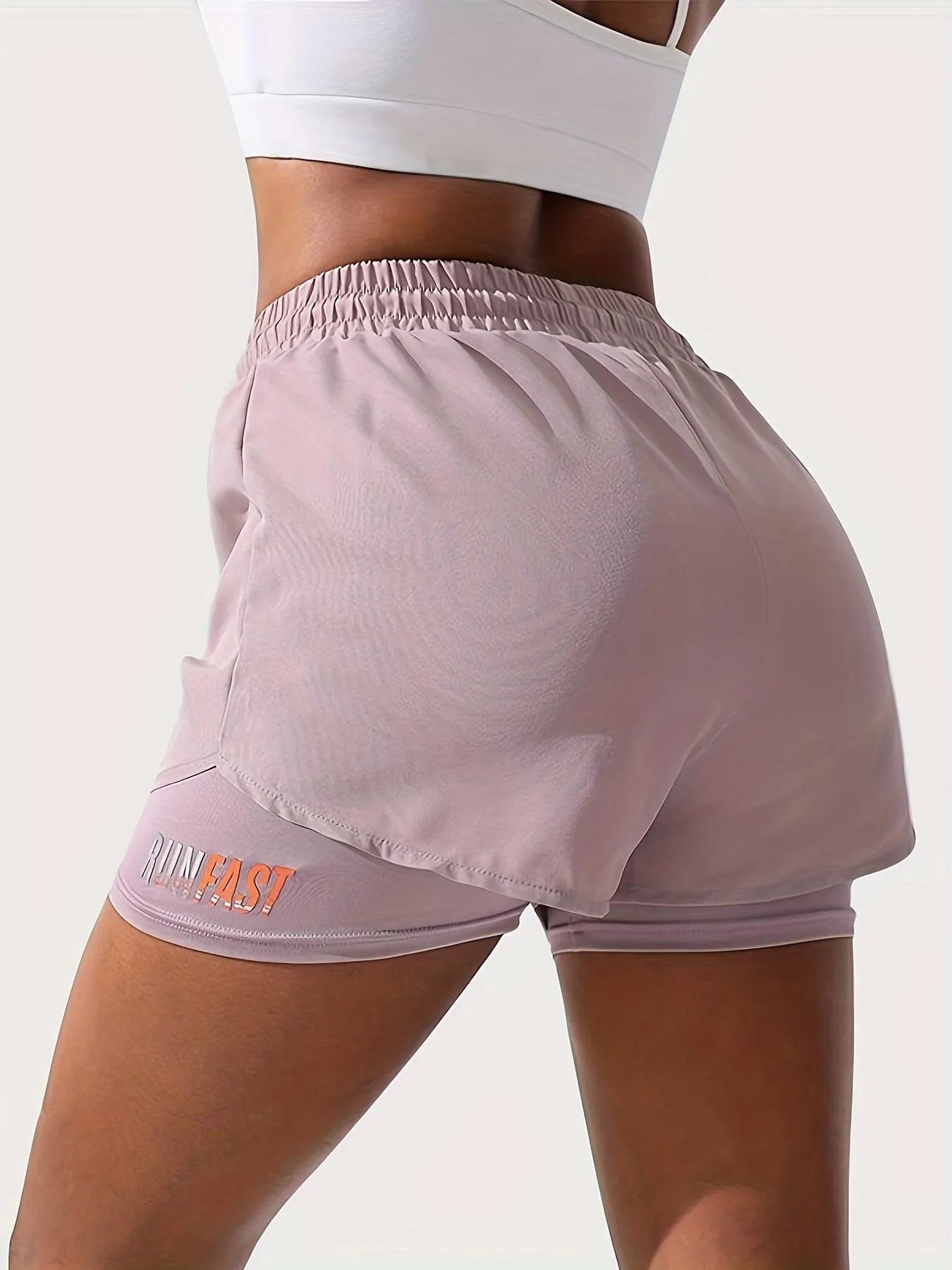 2 In 1 Quick Dry Women's Sport Shorts