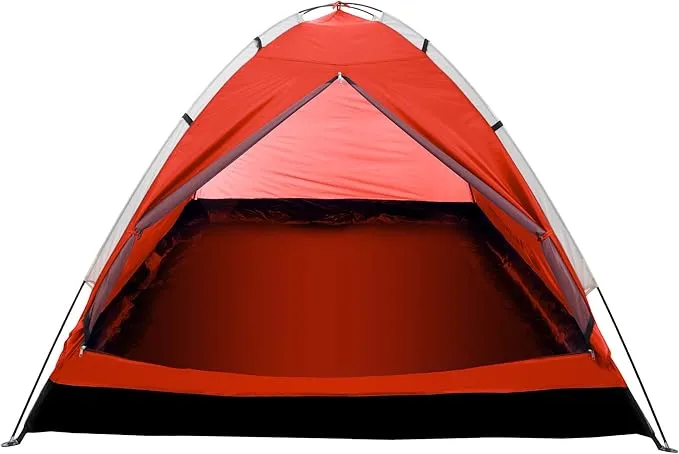 2 Person Camping Tent with Rain Fly and Carrying Bag - Water-Resistant Outdoor Tent for Backpacking, Hiking, or Festivals by Wakeman Outdoors