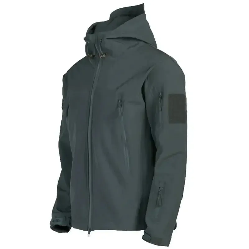 2025 fishing Shark Skin Soft Shell Jackets Men Tactical Windproof