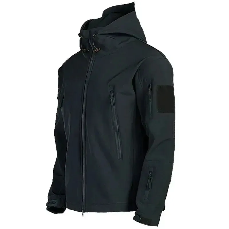 2025 fishing Shark Skin Soft Shell Jackets Men Tactical Windproof