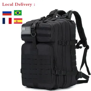 50L Tactical Military Backpack Camping Trekking Fishing Bag Waterproof Rucksacks Men Large