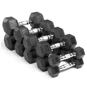 5kg to 30kg Hex Dumbbells - 11 pairs