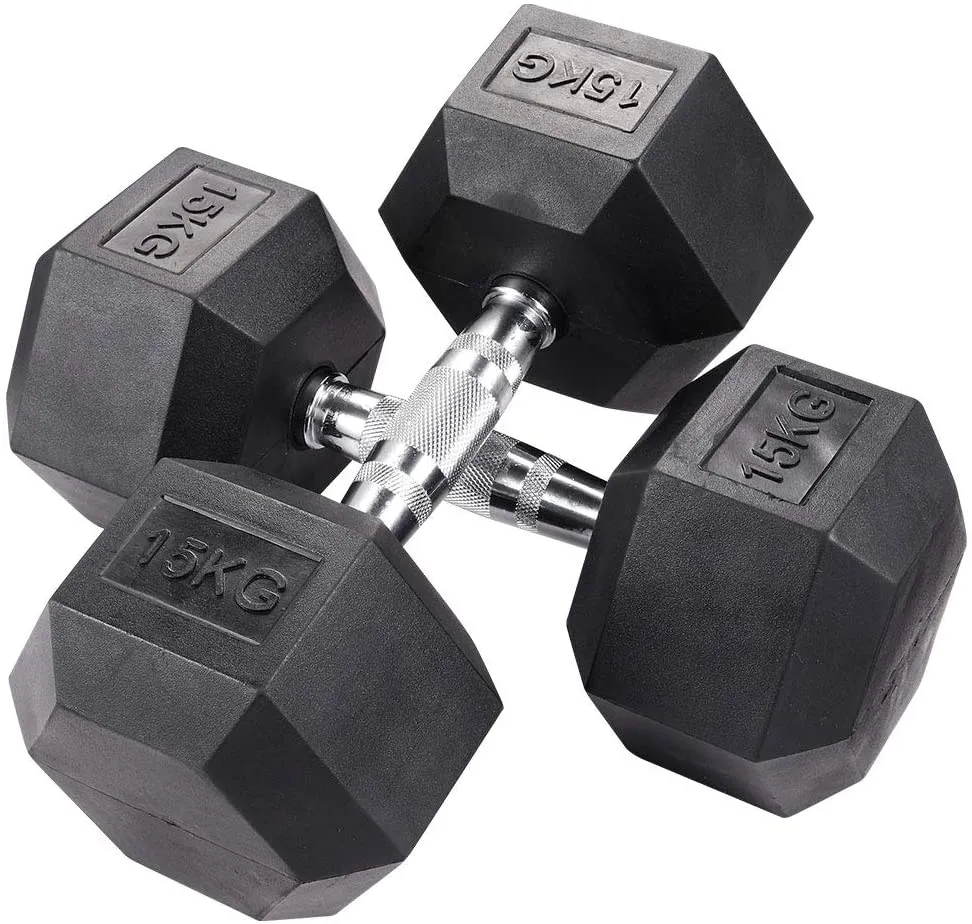 5kg to 30kg Hex Dumbbells - 11 pairs