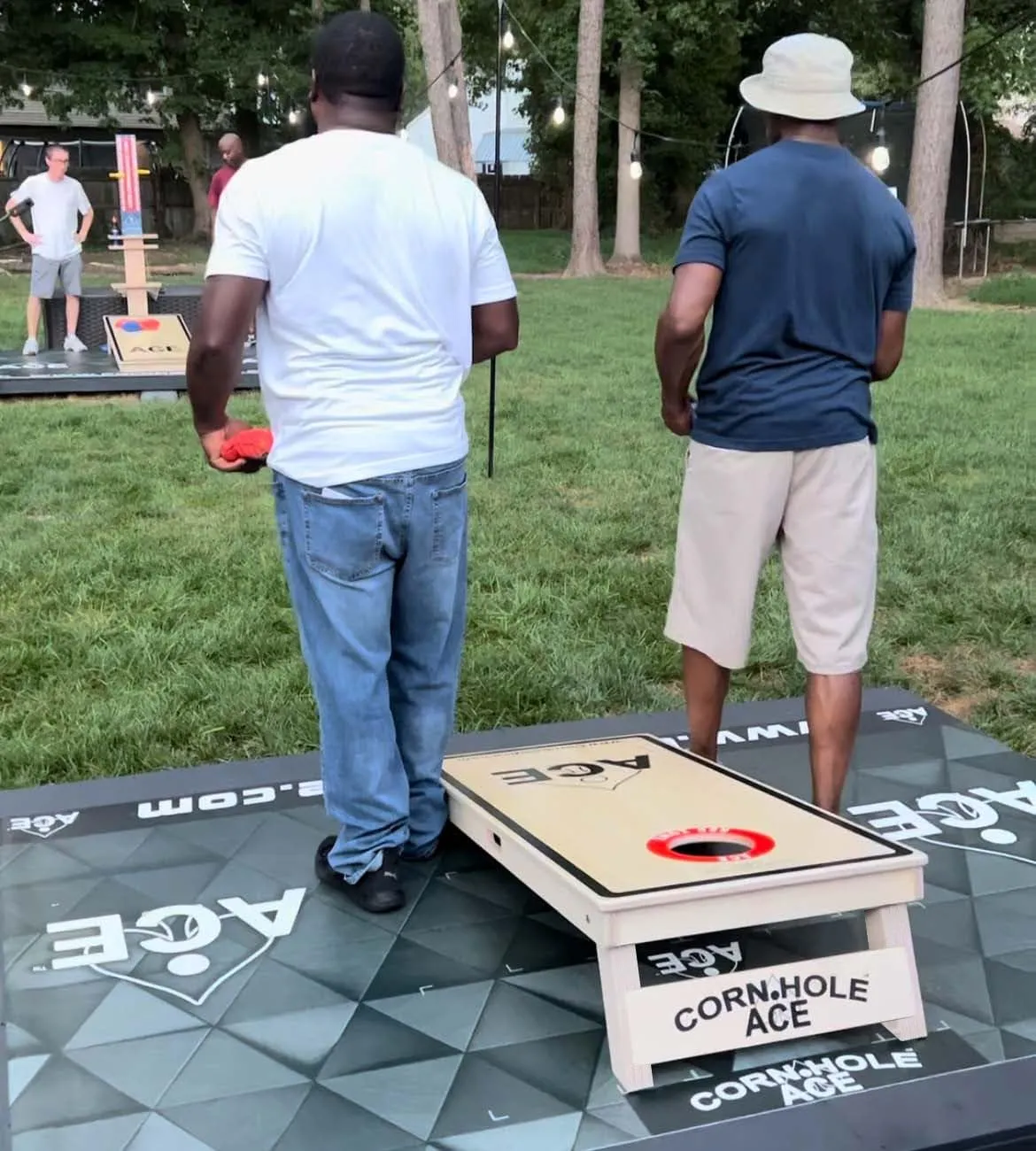 ACE PRO Professional Cornhole Boards | No Bounce | Triple Wide Legs, 3/4 inch Baltic Birch Plywood, Handles, Regulation Size, Tournament Style, Official Brand, Made in USA