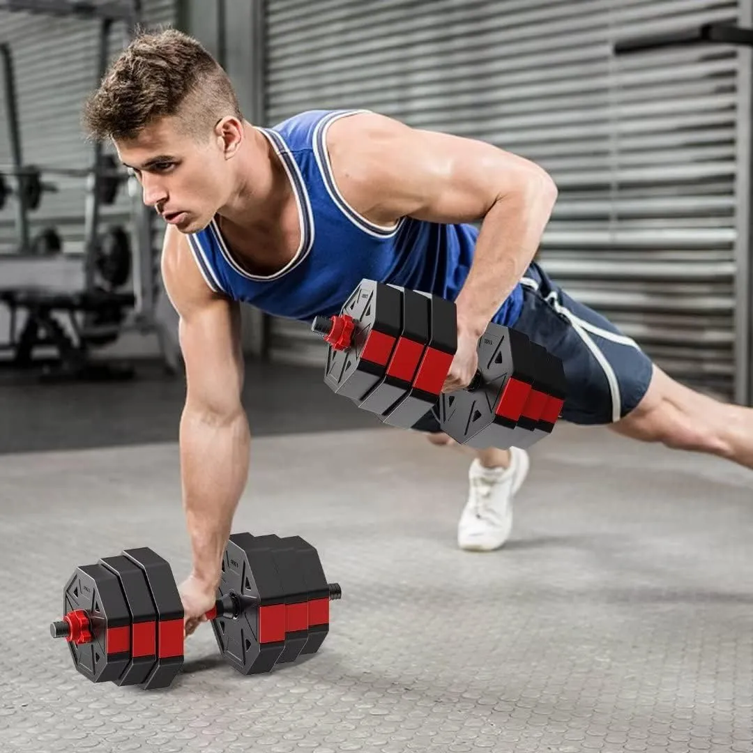 Adjustable Weights Dumbbells Set, 20/30/40/60/80lbs Non-Rolling