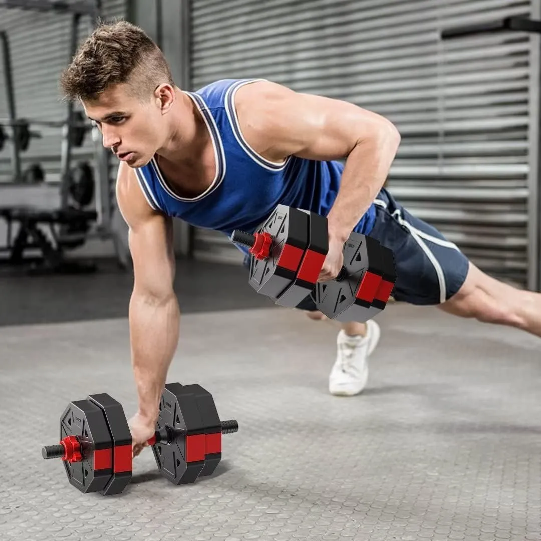 Adjustable Weights Dumbbells Set, 20/30/40/60/80lbs Non-Rolling