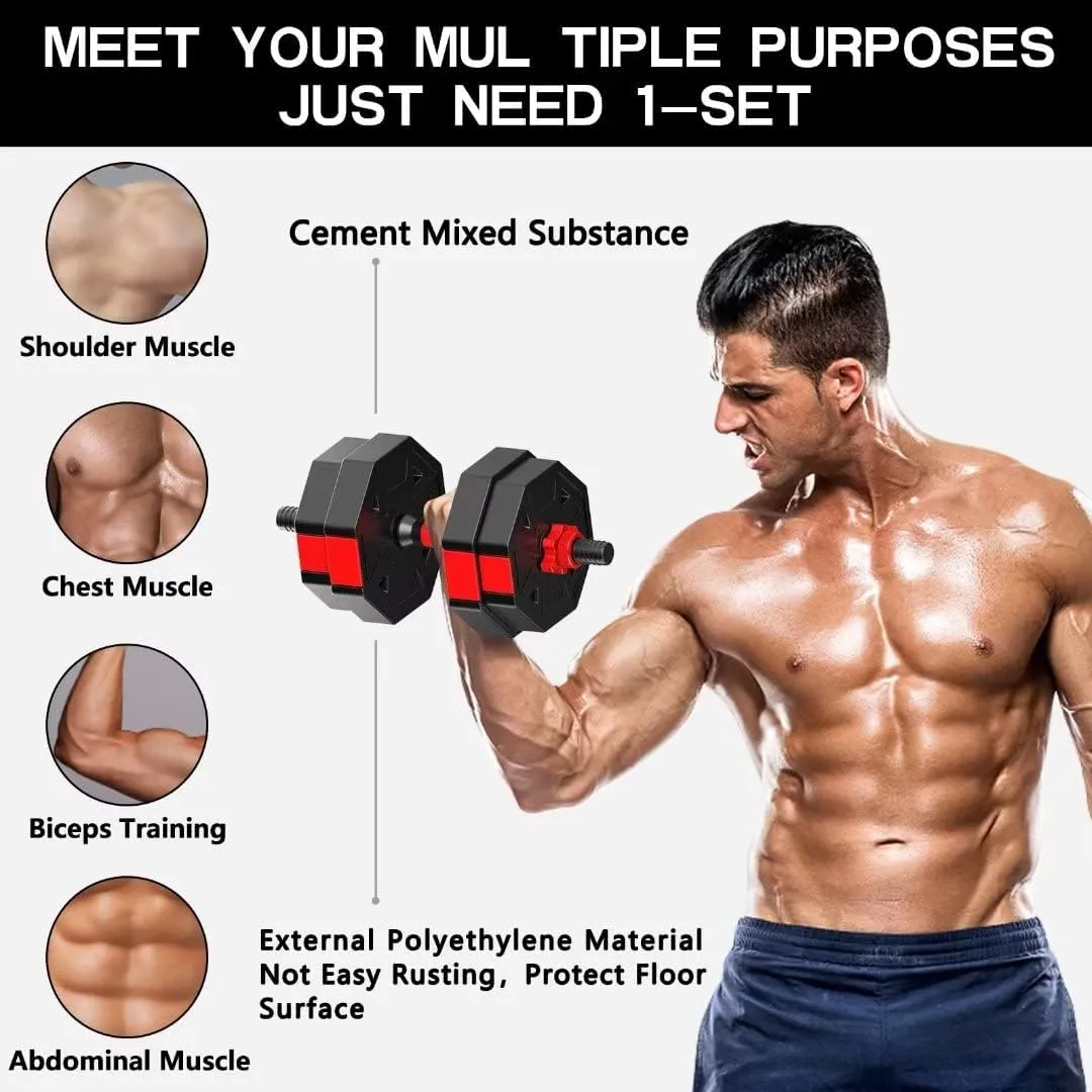 Adjustable Weights Dumbbells Set, 20/30/40/60/80lbs Non-Rolling