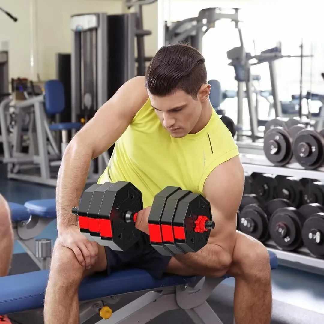 Adjustable Weights Dumbbells Set, 20/30/40/60/80lbs Non-Rolling