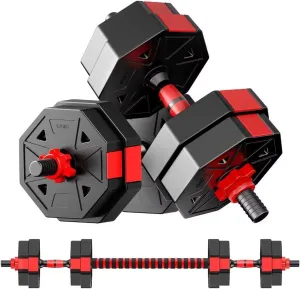Adjustable Weights Dumbbells Set, 20/30/40/60/80lbs Non-Rolling