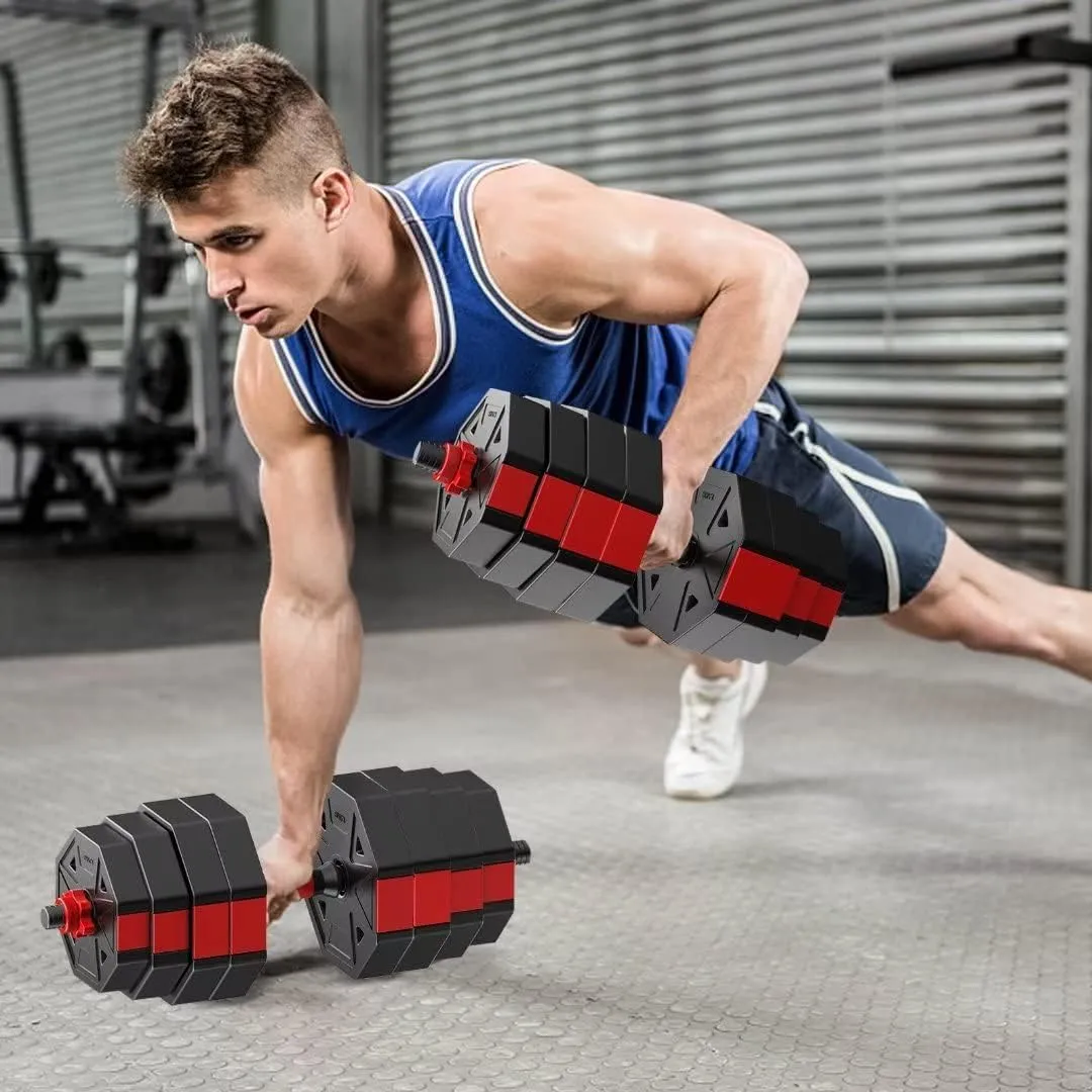 Adjustable Weights Dumbbells Set, 20/30/40/60/80lbs Non-Rolling