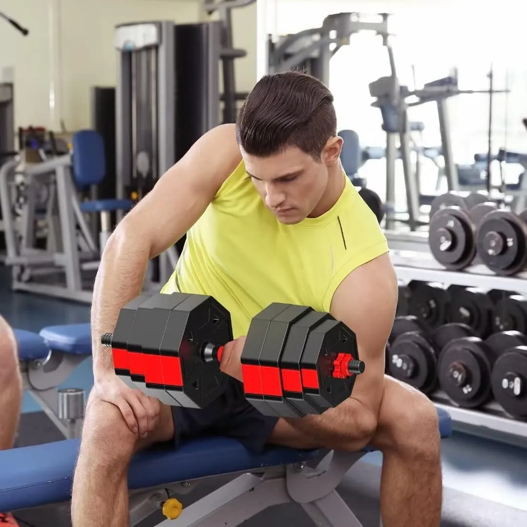 Adjustable Weights Dumbbells Set, 20/30/40/60/80lbs Non-Rolling