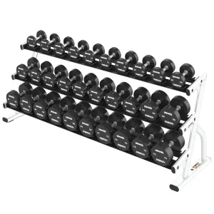 Axiom Series 3-Tier Long Saddle Dumbbell Rack (5-75) - Outlet