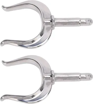 AYNEFY Universal Fit 1/2in Shaft 316 Stainless Steel Oarlock Offers High Strength Propulsion for Boats, Yachts, 2PCS for Water Rafts, Lifeboats, 1/2 Inch Shaft Size
