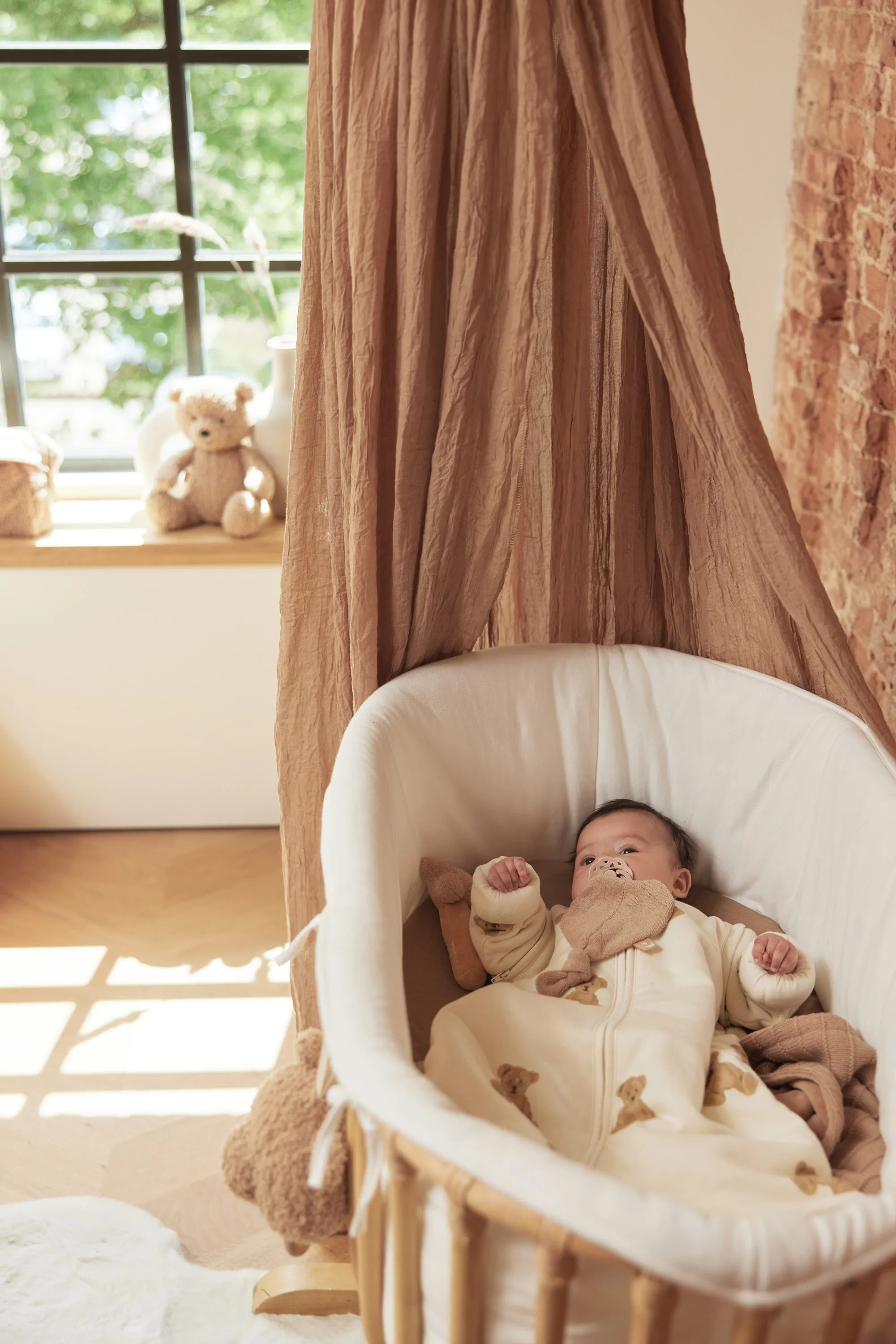 Baby Sleeping Bag with Removable Sleeves 90cm Teddy Bear