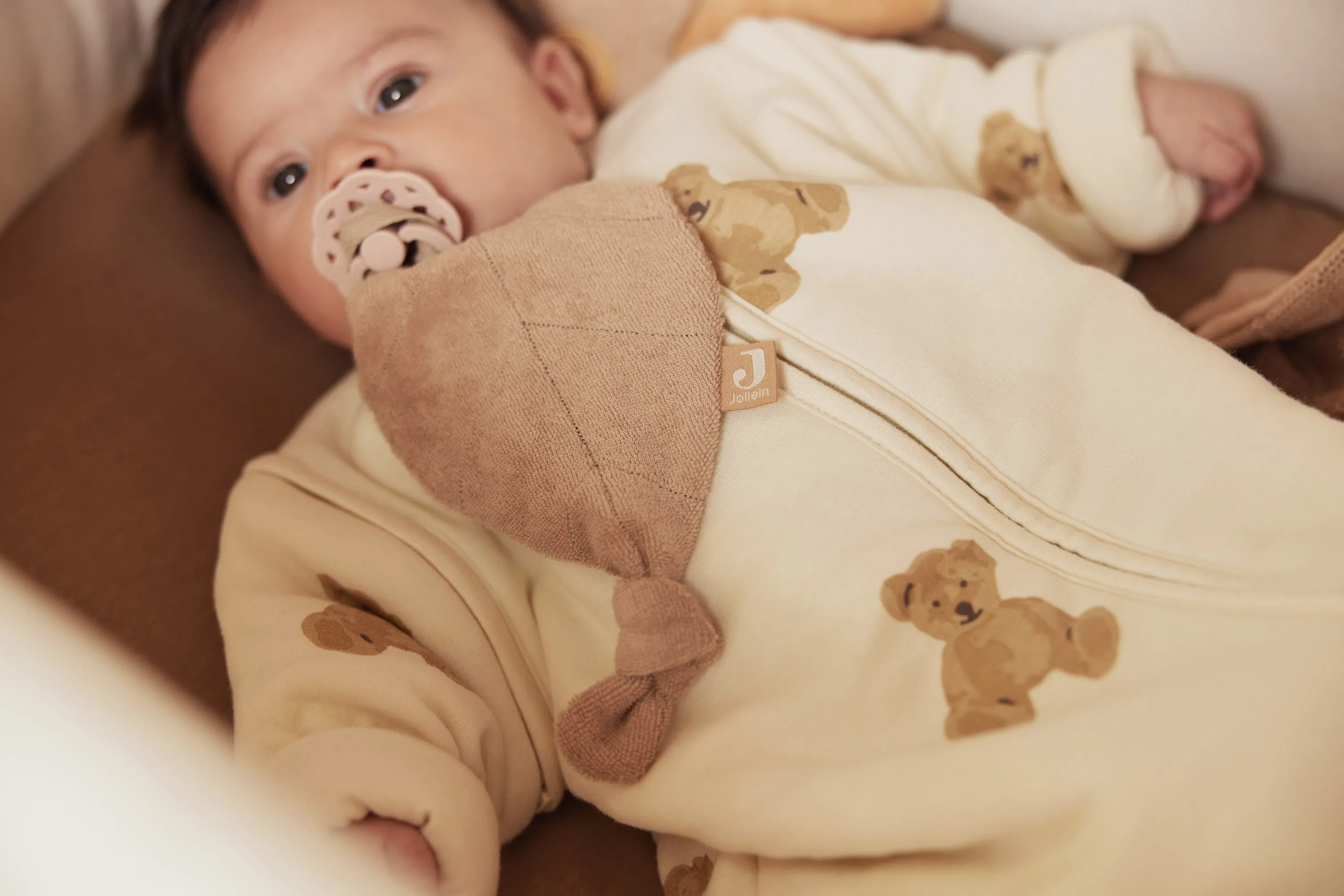 Baby Sleeping Bag with Removable Sleeves 90cm Teddy Bear