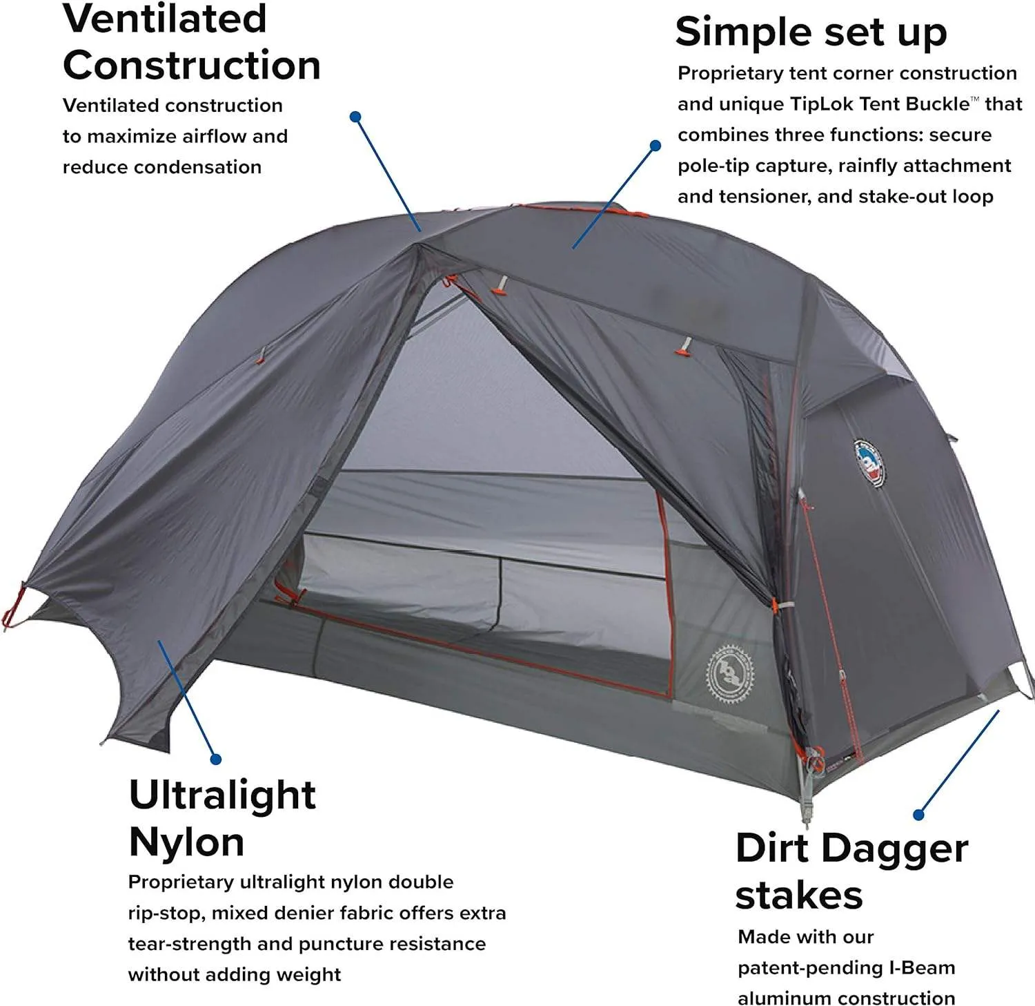 Big Agnes Copper Spur HV Ultralight Bike Pack Camping Tent