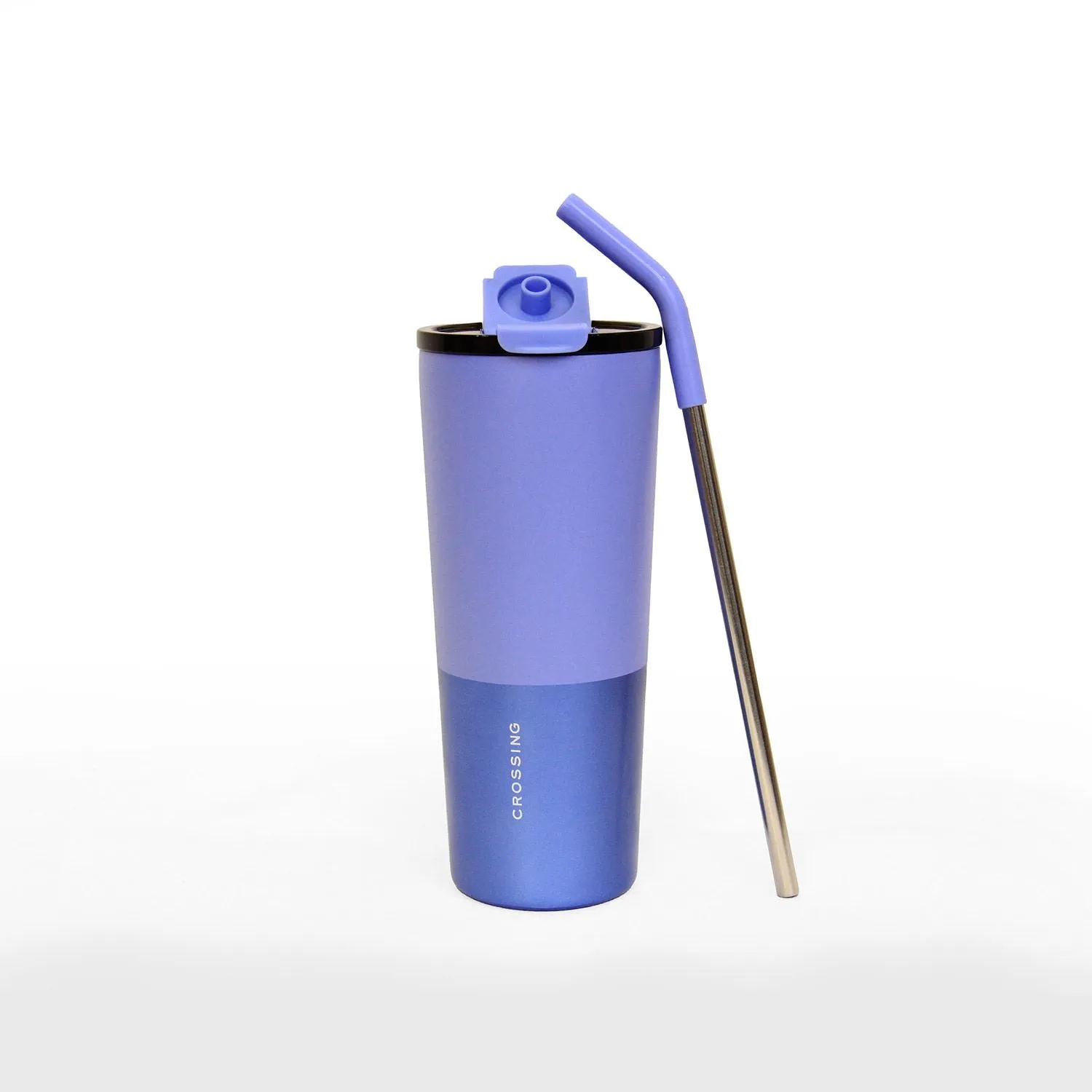 Crossing Volt Insulated Stainless Steel Straw Tumbler 710ML