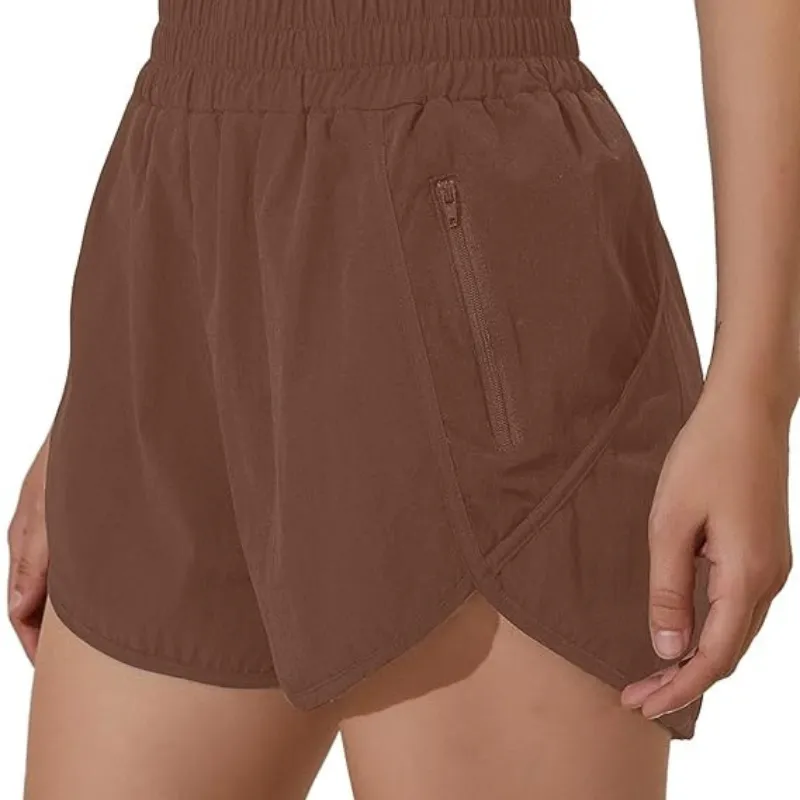 Elastic Band Running Shorts – Quick-Dry with Secure Pocket