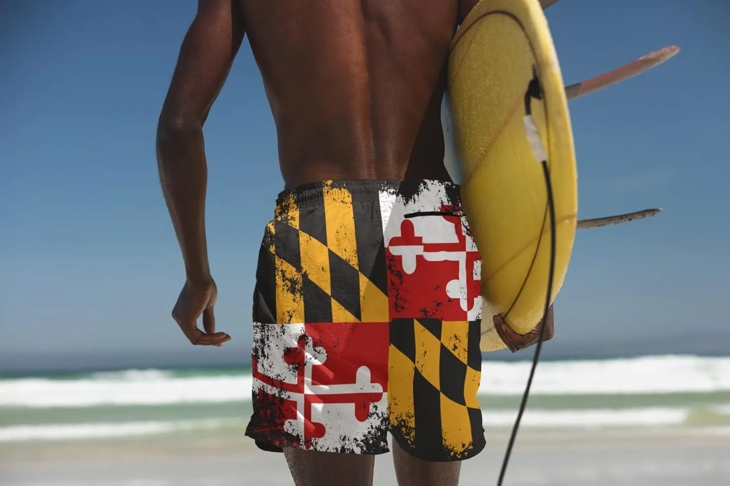 feelacle Mens Swim Trunks 9 Inch Inseam Board Shorts Beach Swimwear Bathing Suit with Compression Liner and Pockets