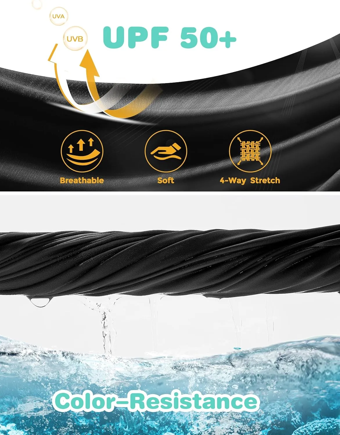 FitsT4 Sports Girls Swim Skirts with Pocket UPF 50  Swimming Bottom Kids Bathing Skort for Surfing Beach Volleyball