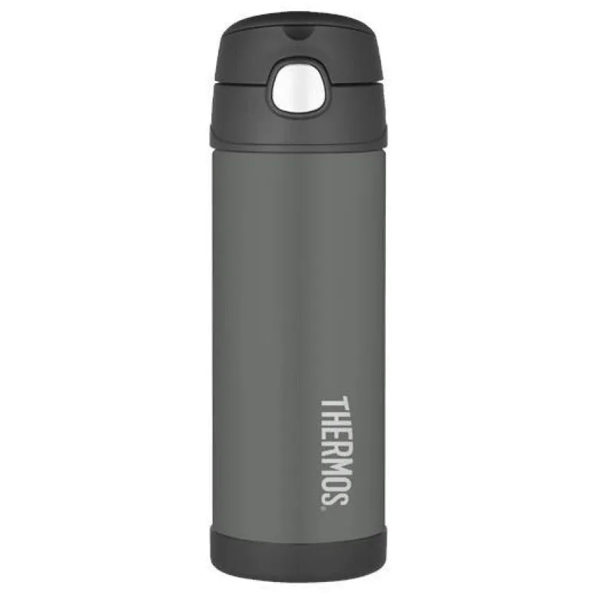 Funtainer Vacuum Insulated Drink Bottle Charcoal 470ml