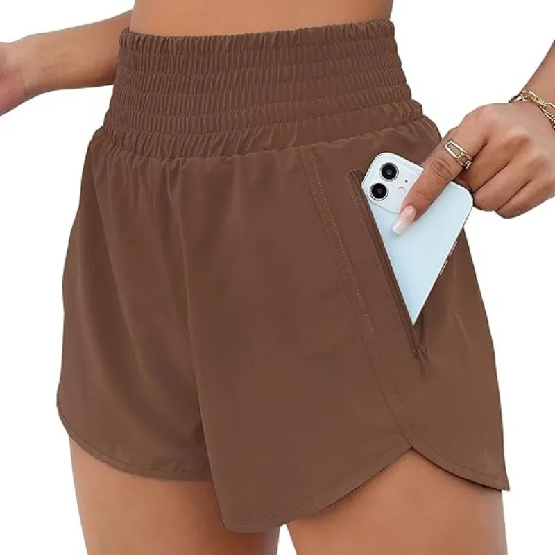 High Waist Workout Shorts – Lightweight and Quick-Dry Design