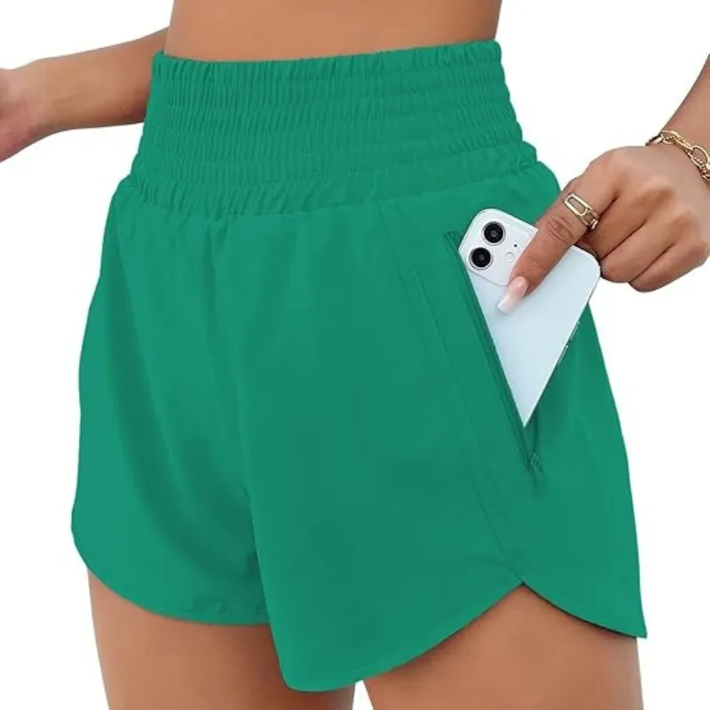High Waist Workout Shorts – Lightweight and Quick-Dry Design
