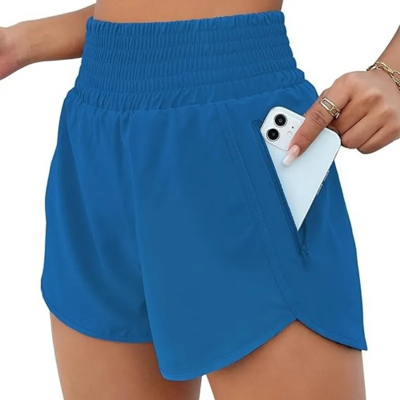 High Waist Workout Shorts – Lightweight and Quick-Dry Design