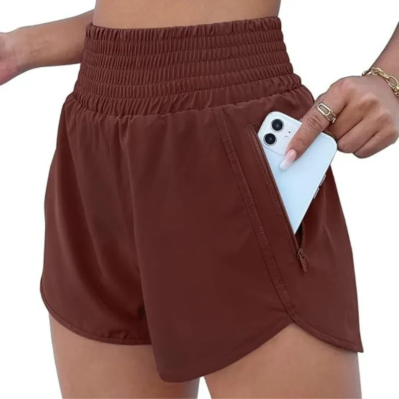High Waist Workout Shorts – Lightweight and Quick-Dry Design