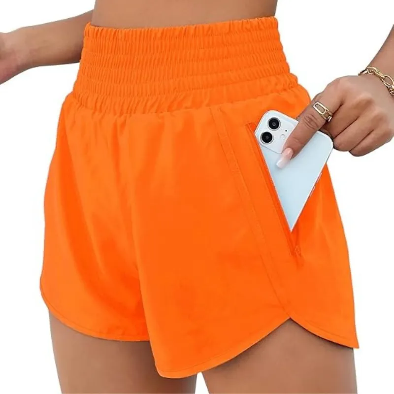 High Waist Workout Shorts – Lightweight and Quick-Dry Design