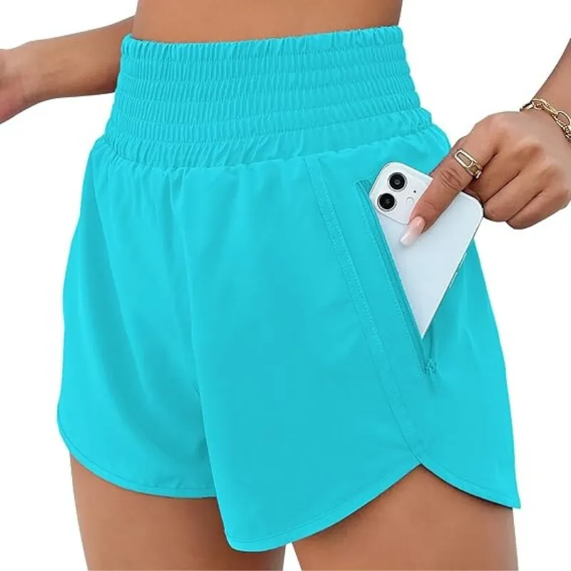 High Waist Workout Shorts – Lightweight and Quick-Dry Design