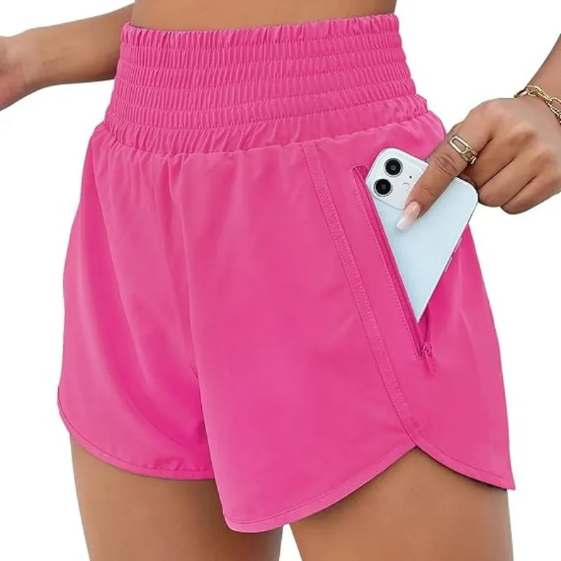 High Waist Workout Shorts – Lightweight and Quick-Dry Design