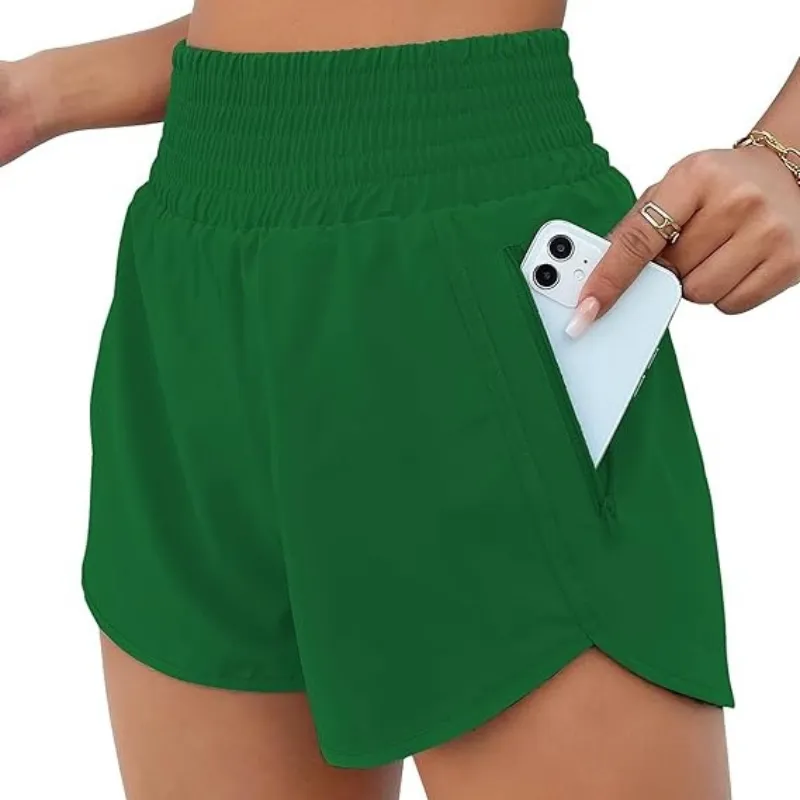 High Waist Workout Shorts – Lightweight and Quick-Dry Design