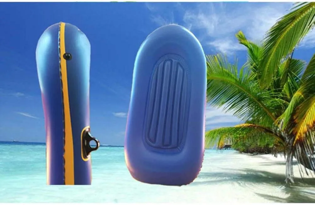Inflatable Boat, Dinghy Rowing Inflatable Canoe, 2 Person Kayak with Inflatable Foot Pump for Water Sports, Pool Fishing,Blue
