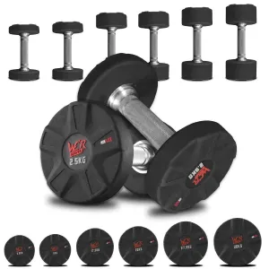 IronFlex Rubber Encased Single Dumbbells