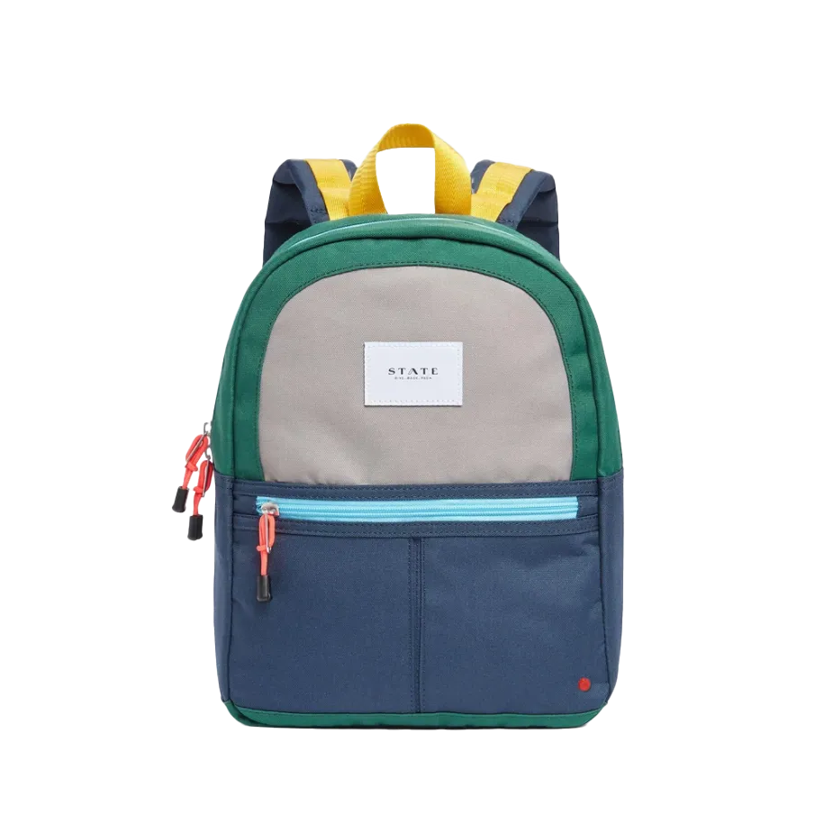Kane Kids Mini Travel Backpack - Green/Navy by State Bags