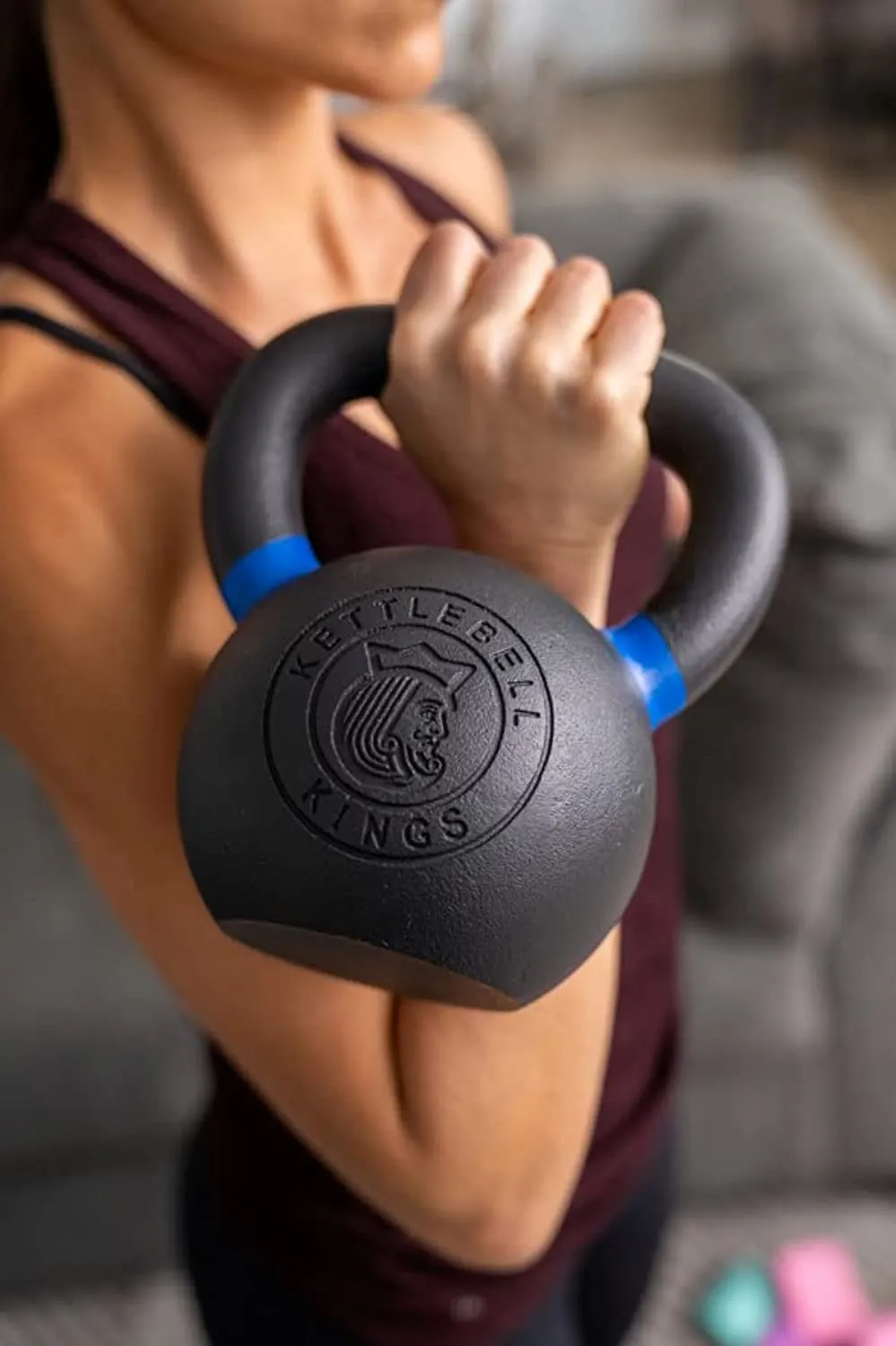 Kettlebell Kings | Kettlebell Weights | Powder Coat Kettlebell Weights For Women & Men | Powder Coating for Durability, Rust Resistance & Longevity | Lifetime Warranty | Weighted in Kilograms
