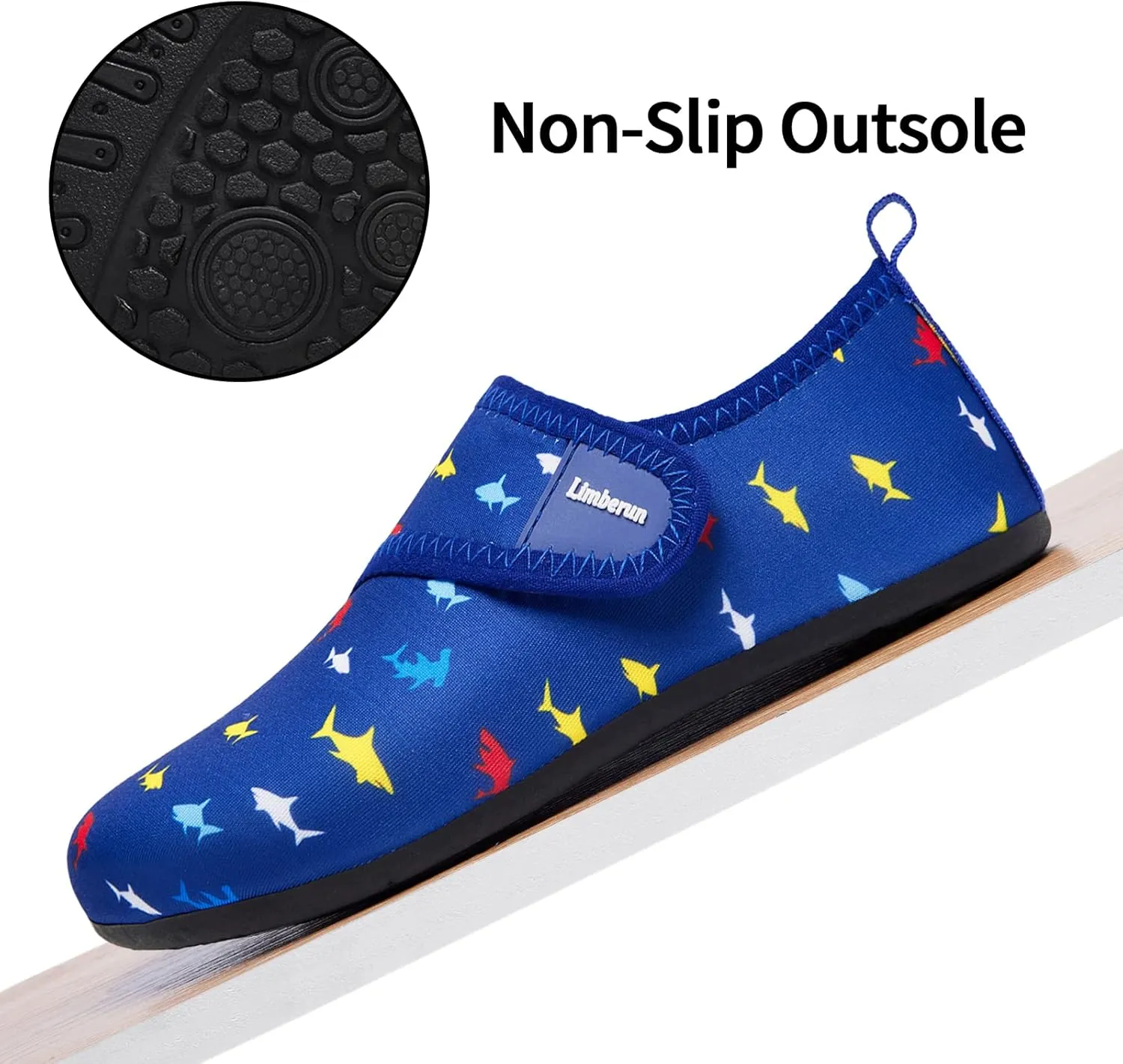Limberun Water Shoes Kids Boys Girls Swim Aqua Sports Shoes Quick-Dry Barefoot Lightweight Pool Beach Non Slip Socks for Toddler Shoe