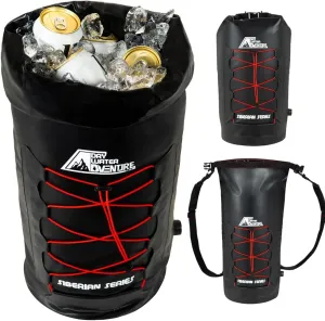 Marine Grade Waterproof Backpack Insulated Cooler Bag - Camping, Diving, Kayaking, Boating, Beach, Travel, Picnic, Food and Beverage, Siberian Series (20 Liter/5.3 Gallon)