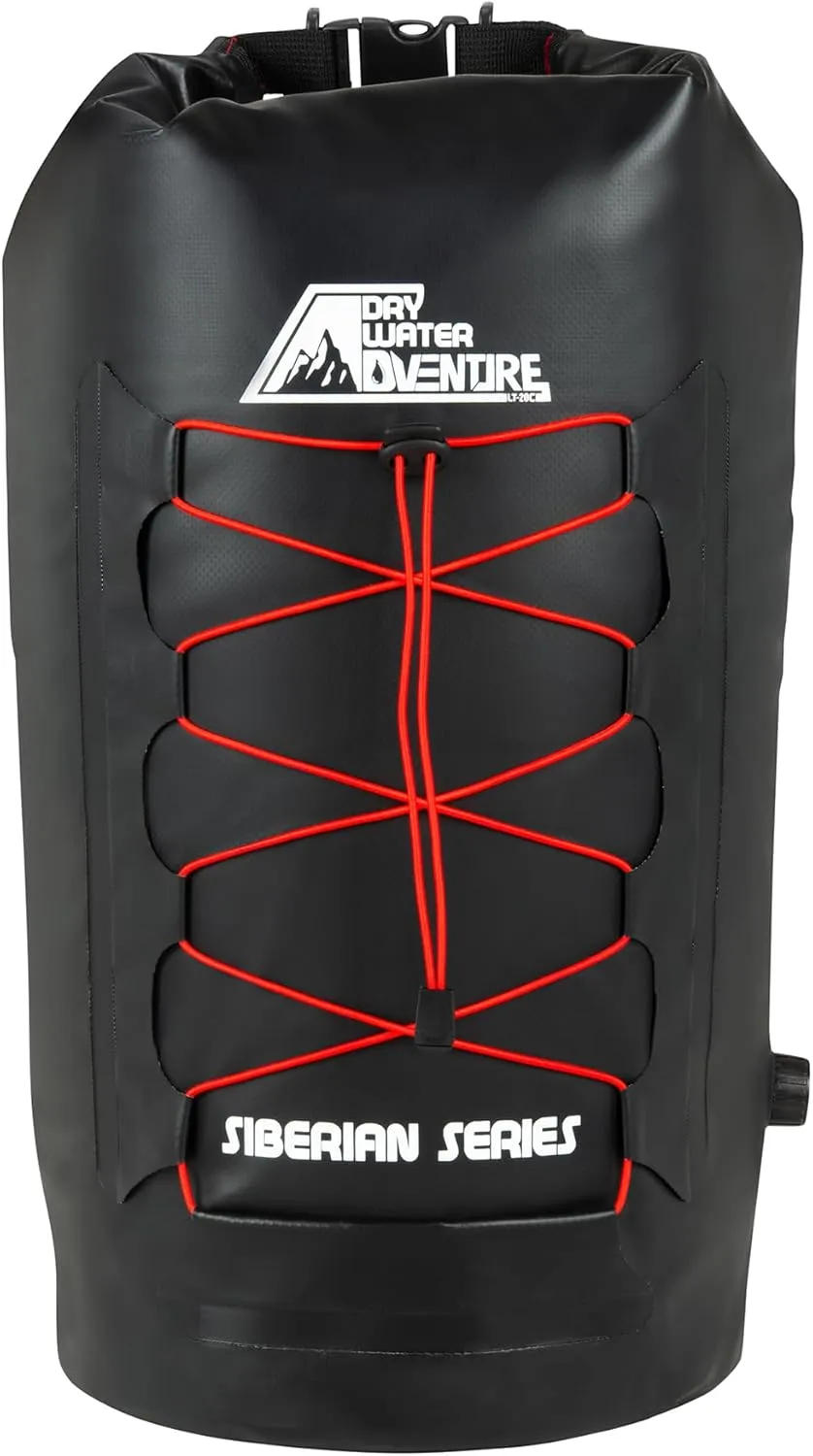 Marine Grade Waterproof Backpack Insulated Cooler Bag - Camping, Diving, Kayaking, Boating, Beach, Travel, Picnic, Food and Beverage, Siberian Series (20 Liter/5.3 Gallon)