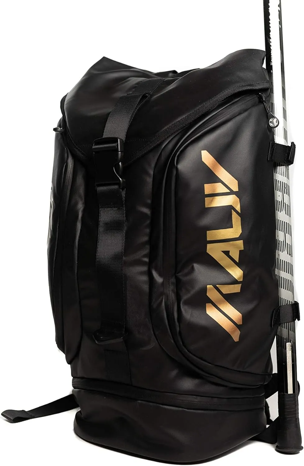 MAUV Premium Lacrosse Bag - Lacrosse Backpack - Holds Most Lacrosse or Field Hockey Equipment with Two Stick Holders and Separate Cleats Compartment - Black - Navy - Army Green - Arctic White