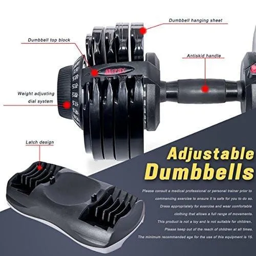 Merax Deluxe 71.5 Pounds Adjustable Dial Dumbbell (Pair. Set)