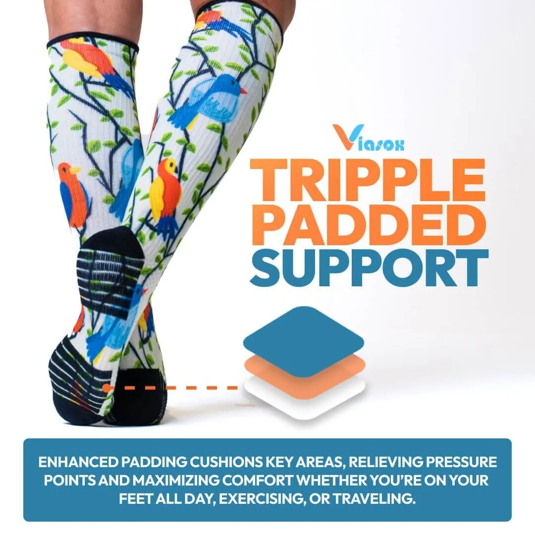 Peppermint Parade Compression Socks