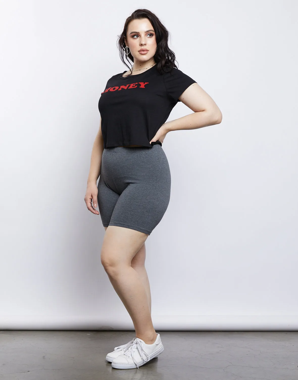 Plus Size Gym Time Shorts