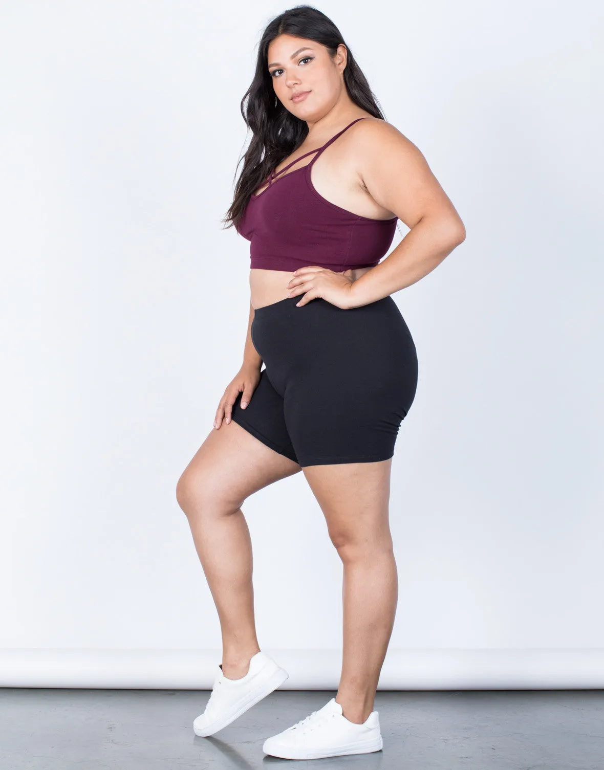 Plus Size Gym Time Shorts