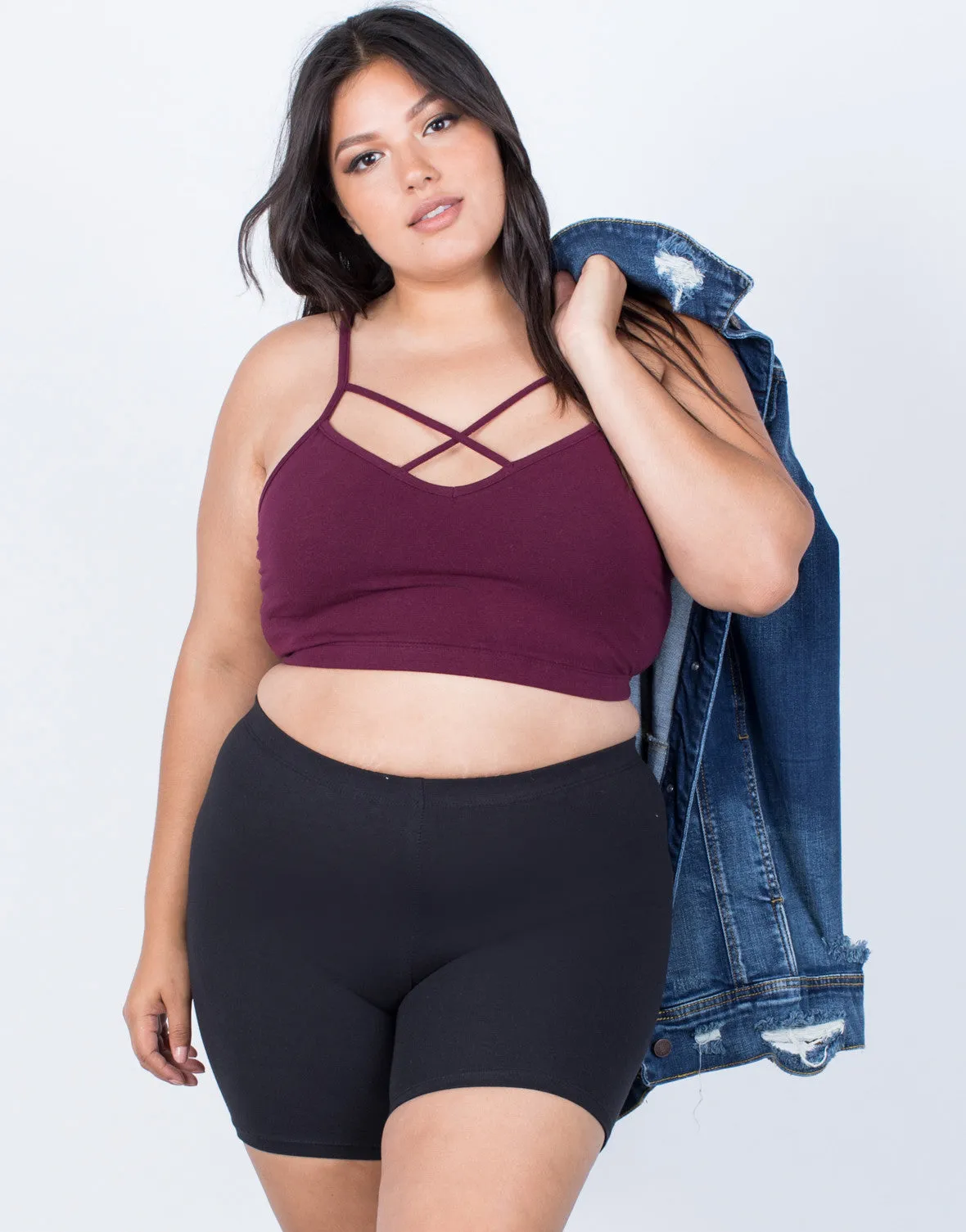 Plus Size Gym Time Shorts