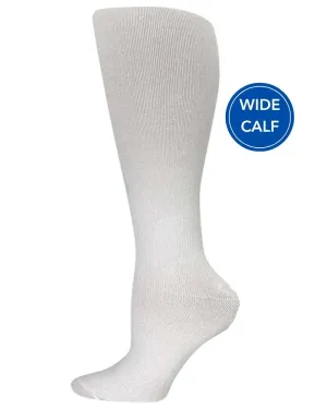 Pro-Motion Women's Wide Calf Compression Socks | White